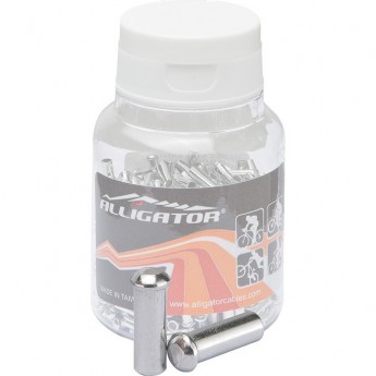 Наконечник LY-IPA02 Alligator троса тормоза алюминиевый, банка 500 шт.